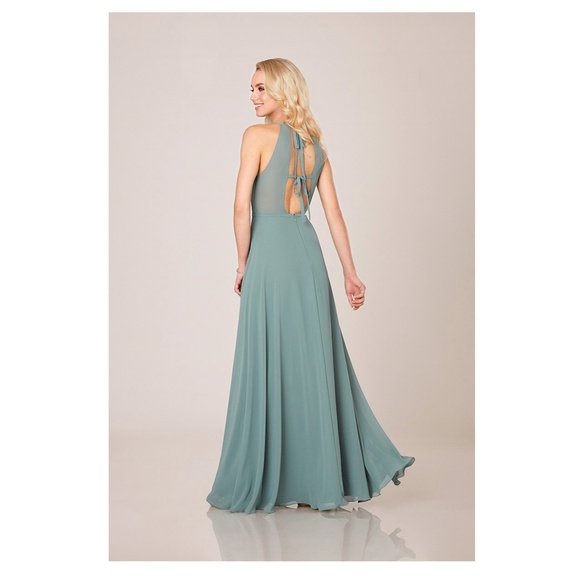 Sorella Vita 9310 Chiffon Dress Navy Tag Size 14 (street size 10-12) NWT - Picture 12 of 13